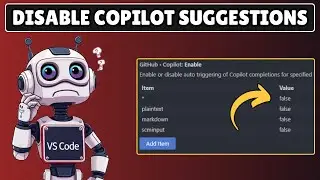 How to Disable Github Copilot Auto Code Suggestions in Visual Studio Code
