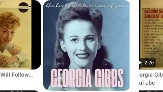 Whistle And I'll Dance (Irving Gordon) Georgia Gibbs with Glenn Osser and His Orchestra.