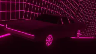 Neon City Joyride loop 3D animation