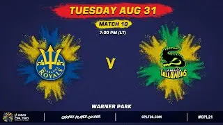 LIVE | Barbados Royals vs Jamaica Tallawahs | CPL 2021