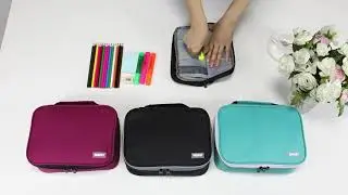 VASCHY Large Student Pencil Case Pencils Pouch with Multiple Zip Pockets