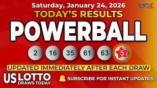 Powerball Results Today &ndash; Latest Winning Numbers for Saturday, January 24, 2026
