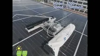 S500 solar clean robot. Cleaning speed 1100m2/h #S500 #kwunphiS500 #phicleanerS500 #S500solarcleaner