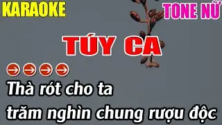 Túy Ca Karaoke Tone Nữ Karaoke Lâm Nhạc Sống 2025 - Beat Mới