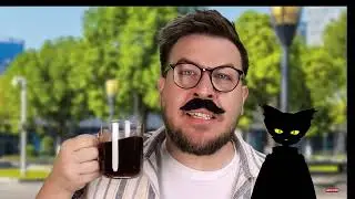 blind reaction:The First Guy To Ever Drink Coffee by ryan george