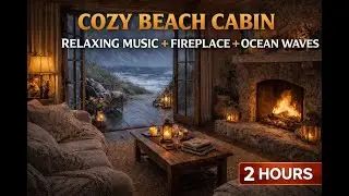 2 Hours Cozy Seaside Cabin &ndash; Waves, Fire & Relaxing Music for Sleep