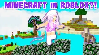 I Played MINECRAFT In ROBLOX?! (Roblox)