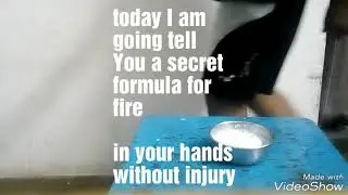 How to catch fire on hands without burn