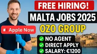 Malta Job 2025 | OZO Group FREE Hiring | No Agent | Apply Direct Now! 🇲🇹🔥 @GenuineFuture