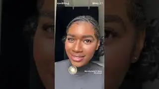 How Iffy Bronze look on dark skin ! I'm obsessed  #unibling #greencontacts #colorcontactlenses