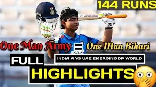 India A DESTROYS UAE! Shocking Power-Hitting & Epic Bowling | India A vs UAE T20 Highlights