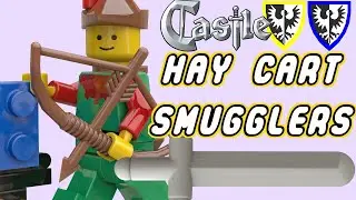 Lego Castle vintage set #1680: Hay Cart with Smugglers - year 1990 - speed build