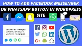 How to add Facebook messenger button || whatsapp button on the WordPress website