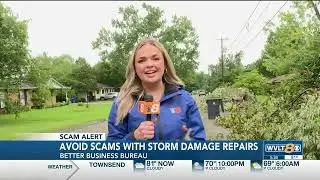 Better Business Bureau warns of storm damage repair scams