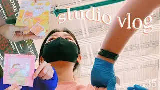 🎨 studio vlog 35: launching patreon, packing orders, and getting vaccinated! 💉