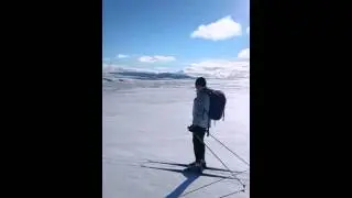 Cross Country skiing in Fun&auml;s 24th of April