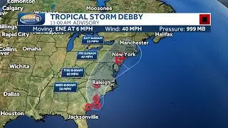 Debby path update: Tracking how storm could impact New Hampshire