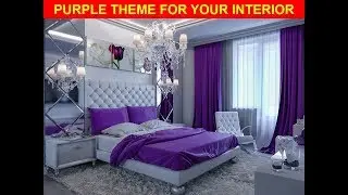 purple theme for bedroom | Interior Decoration