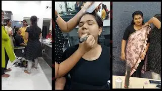 ఈ రోజు Claass లో Students Most Important Techniques తో Makeup ప్రాక్టిసింగ్.../ Kalpana Academy