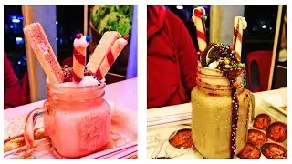 Strawberry and Oreo freakshake is like milkshake, thick shake video