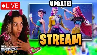 🔴 LIVE Fortnite Demon Rush & KPop Update First Time! (Zero Build)
