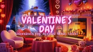 Romantic music for Valentine's Day 💖 Relaxing  Background Music 🌹 Cozy Valentine's Day Fireplaces