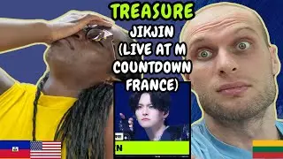 REACTION TO TREASURE (트레저) - JIKJIN (직진) (Live at MCOUNTDOWN IN FRANCE) | FIRST TIME WATCHING