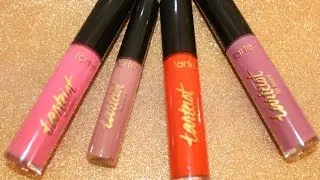 TARTE TARTEIST LIP PAINTS/4 COLORS/SWATCHES