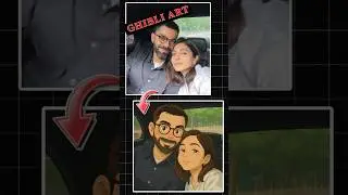 Ghibli Art In Kaise Banaye|Instagram Trending Cartoon Photo Editing|#ghibli#cartoon#edits#trending