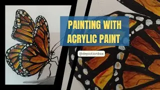 How to paint Butterfly 🦋 | easy painting tutorials for beginners @depictionBox