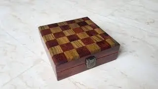Making of a wooden Checkerboard pattern Jewellery box
