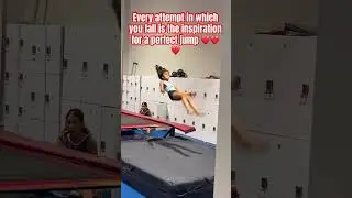 Level 3 Gymnastics skill practice of Forward flip ❤️#gymnast #indian #trampoline #tumbling #athlete