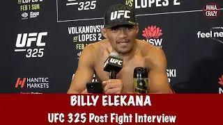 Billy Elekana speaks on his win submission win over Junior Tafa at UFC 325