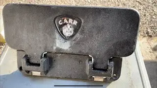 I try to fix a Carr tow hitch step that got hit by a car
