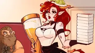 Smoky Scales Grillhouse: Busy Day.. | Wittle Moew comic dub