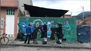Pintada con los panas de 219, galer&iacute;as de arte, calles pintadas y mucho color. Bogot&aacute; segunda parte