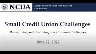 Small Credit Union Challenges