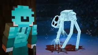 NAJBARDZIEJ PRZERAŻAJĄCA BURZA ŚNIEŻNA w Minecraft...