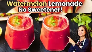 No Sweetener! Beat the Heat | Watermelon Lemonade | Healthy Summer Drink | Watermelon Juice Recipe