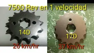 Cambio de piñón y lubricación de cadena
