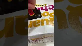 Winner! McDonald&rsquo;s monopoly double peel 🏆