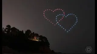 Coreograf&iacute;a con drones