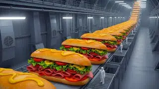 Inside the Billion Dollar Breakfast Factory - From Egg to Sandwich (Full Process)