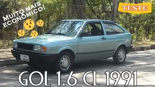 TESTEI O GOLZINHO QUADRADO - VW GOL 1.6 CL 1991 GASOLINA