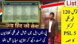 PSL 2020 All Foreign Cricketers Of Platinum Category | PSL 5 All Foreign Players Of Diamond Category