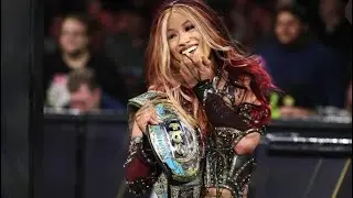 MERCEDES MONE BEATS LEILA GREY FOR TBS BELT, MERCEDES CRASHES TONI STORM'S CORNY PARTY