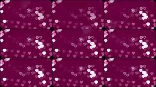 4K Falling Hearts Explosion 9 Screens Split-Screen Copyright Free Stock Footage Free Download Motion