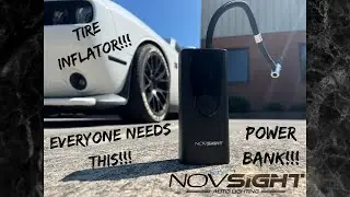 NOVSIGHT TIRE INFLATOR/PHONE POWER BANK...THIS IS A MUST HAVE!!!!