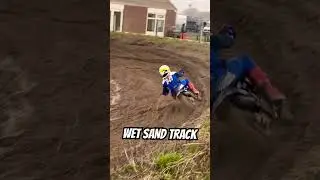BACK IN THE DUTCH WET SAND TRACKS 💦 #wet #sand #sandtrack #mx #mxtrack #viral