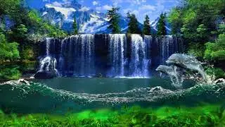 Beautiful Waterfall Nature Scenes | Relaxing Music | Relaxing Nature Scenes